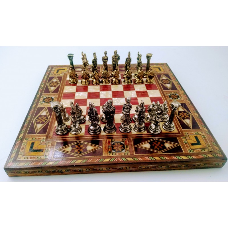 1No Syrian Border Metal Chess Set