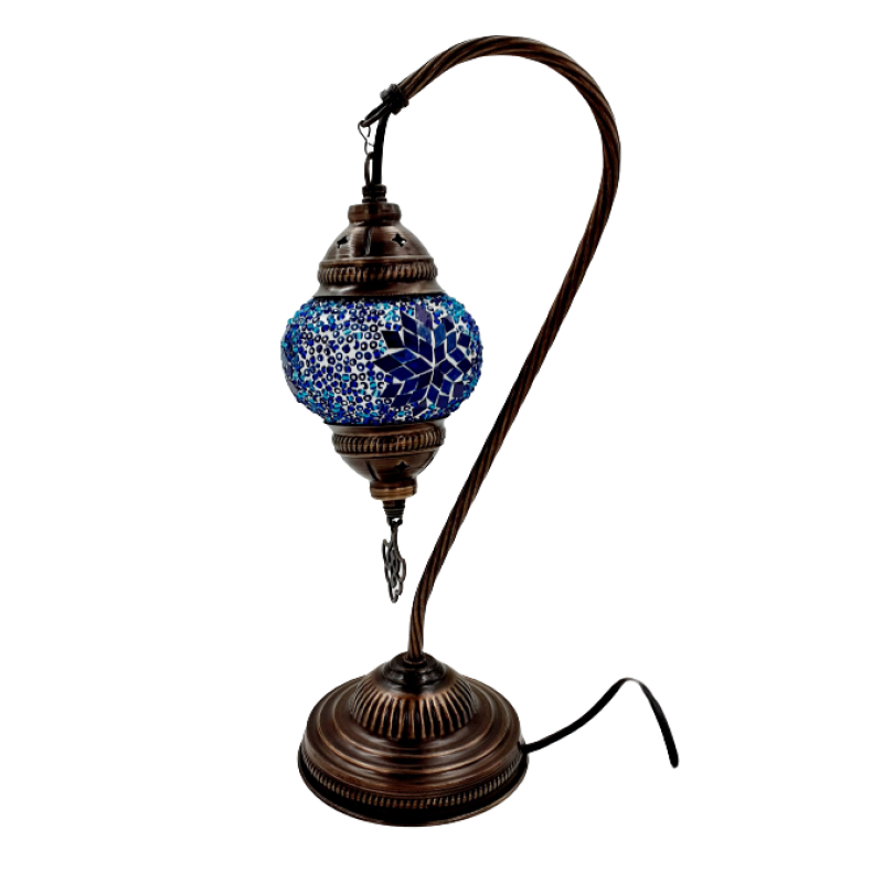 Traditional Ottoman Camel Neck Mosaic Lamps Size 1