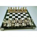 20x20 Movie Bordered Metal Figured Chess Set