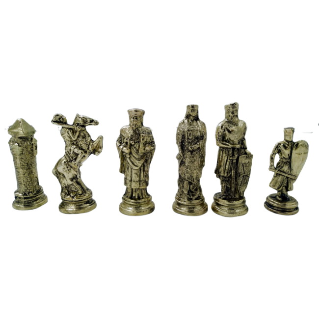 Big Size Ottoman - Byzantine Army Metal Chess Figure