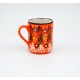 Handmade Colorful Ceramic Mugs - Turkish Traditional Tile Style, 7 Different Hand-Painted Ceramic Mugs