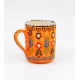 Handmade Colorful Ceramic Mugs - Turkish Traditional Tile Style, 7 Different Hand-Painted Ceramic Mugs