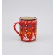 Handmade Colorful Ceramic Mugs - Turkish Traditional Tile Style, 7 Different Hand-Painted Ceramic Mugs