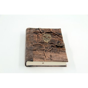 Large Size Metal Mask Figure Leather Notebook