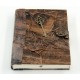 Large Size Metal Key Figure Leather Notebook